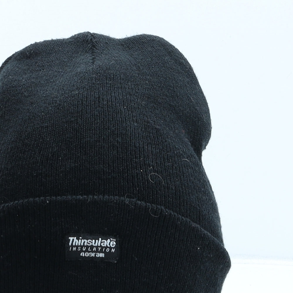 Pro Climate Mens Black Acrylic Beanie One Size