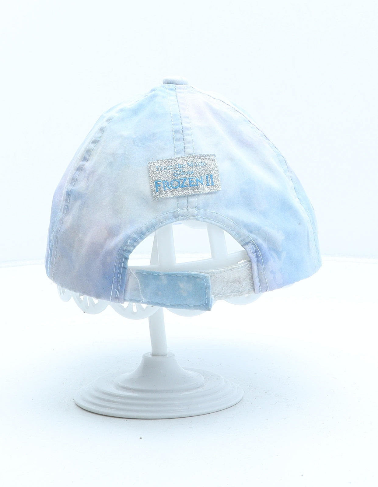 Disney Girls Blue Geometric Polyester Baseball Cap One Size - Frozen