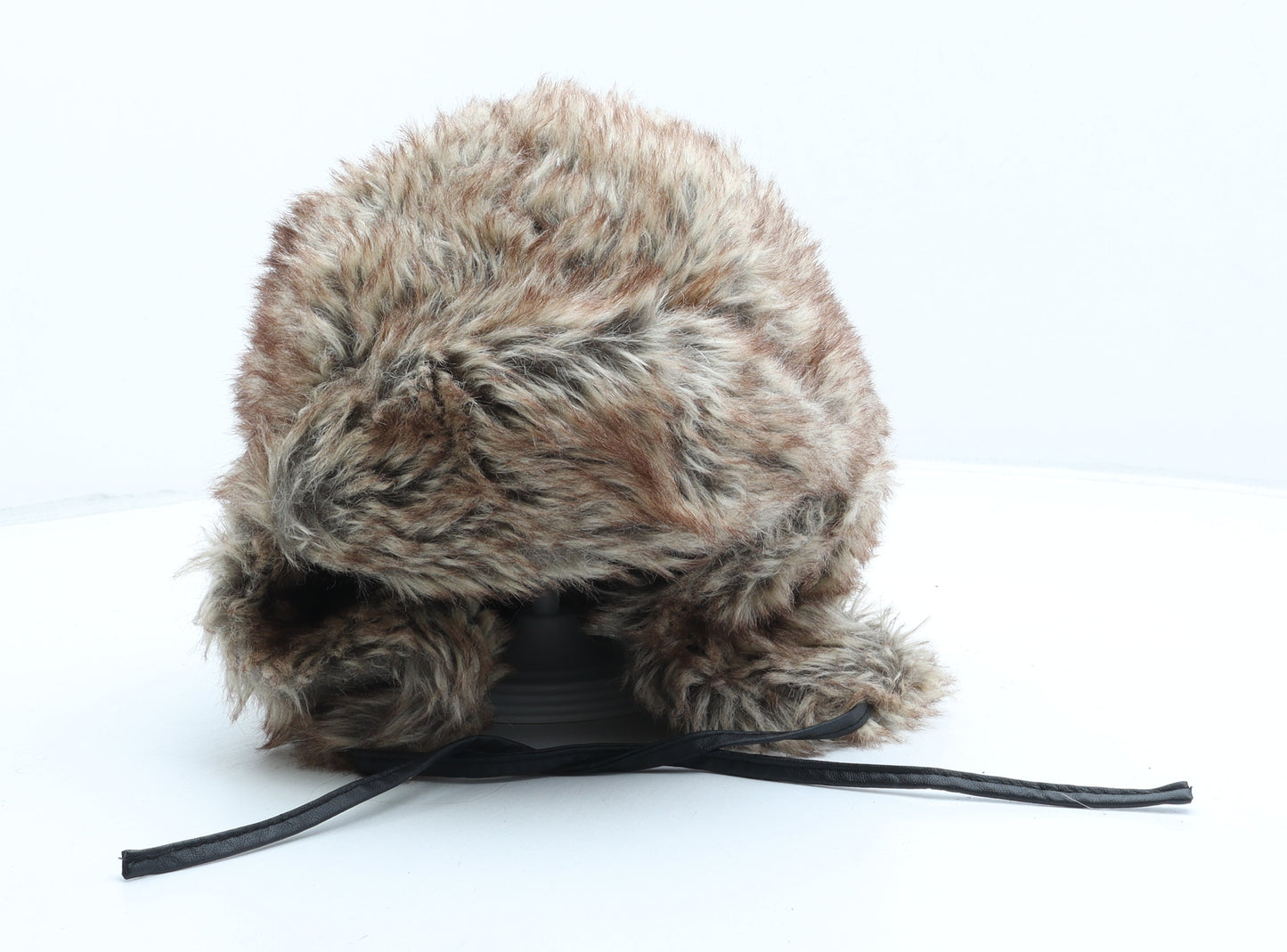 Matalan Womens Brown Polyester Trapper Hat One Size - Faux Fur