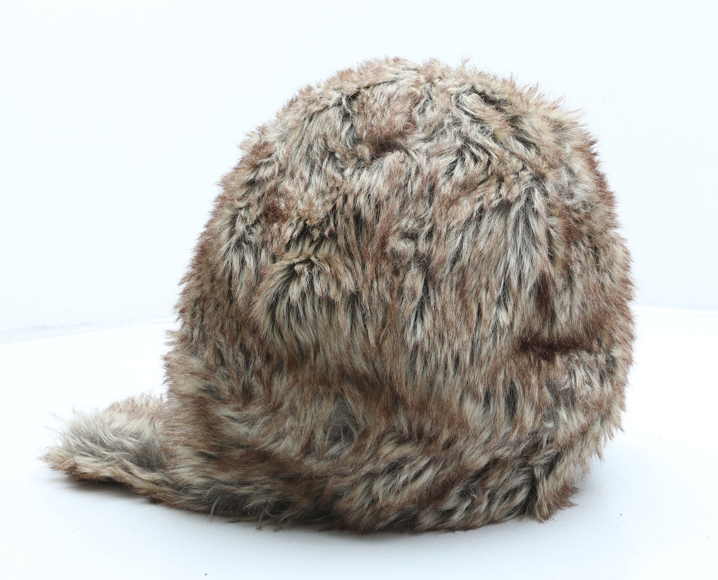 Matalan Womens Brown Polyester Trapper Hat One Size - Faux Fur