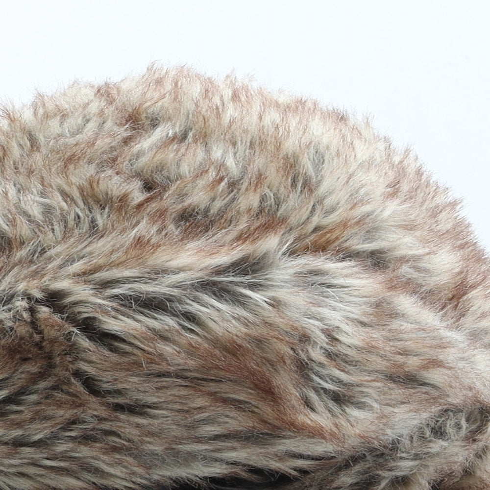 Matalan Womens Brown Polyester Trapper Hat One Size - Faux Fur