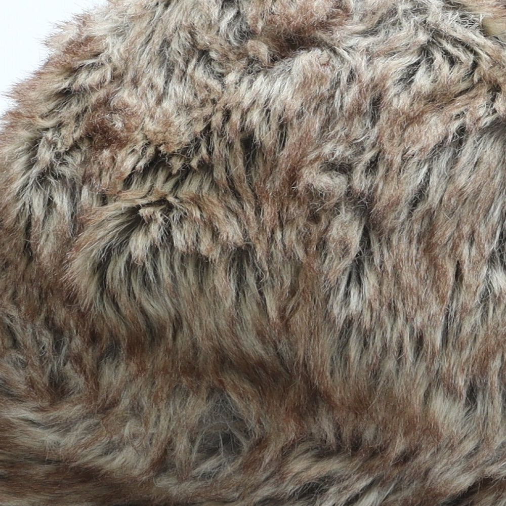 Matalan Womens Brown Polyester Trapper Hat One Size - Faux Fur