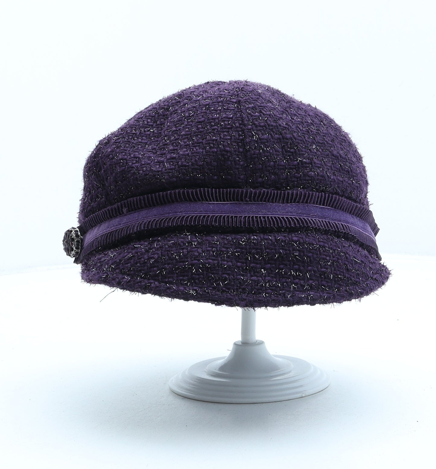 Per Una Womens Purple Polyester Peaked Cap One Size