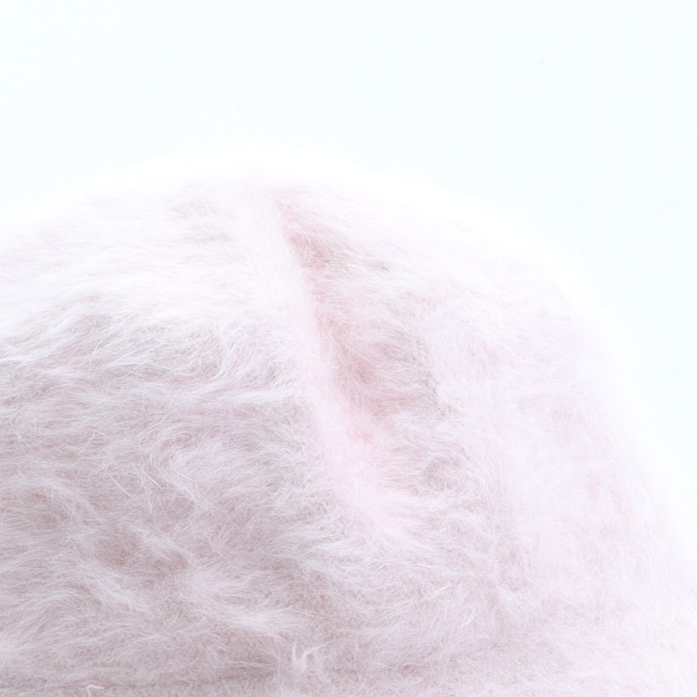 Preworn Womens Pink Angora Bucket Hat One Size