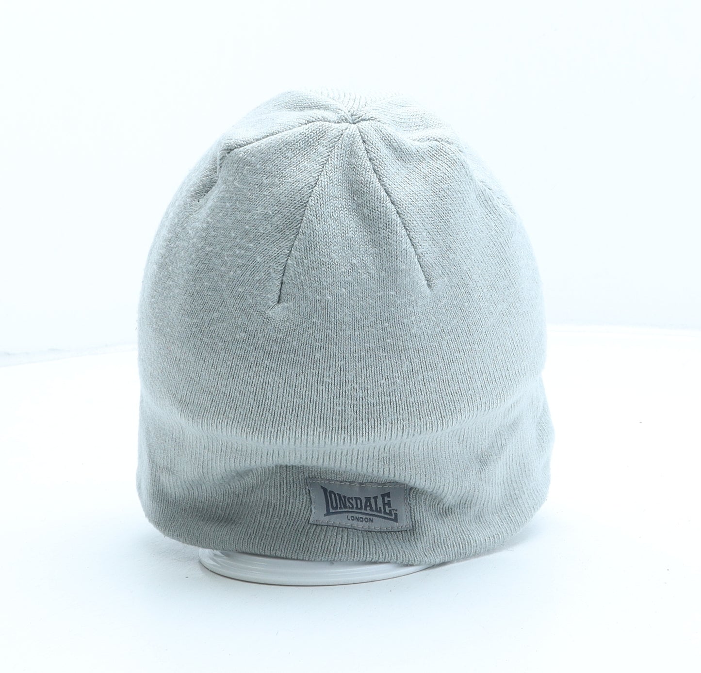 Lonsdale Boys Grey Acrylic Beanie One Size