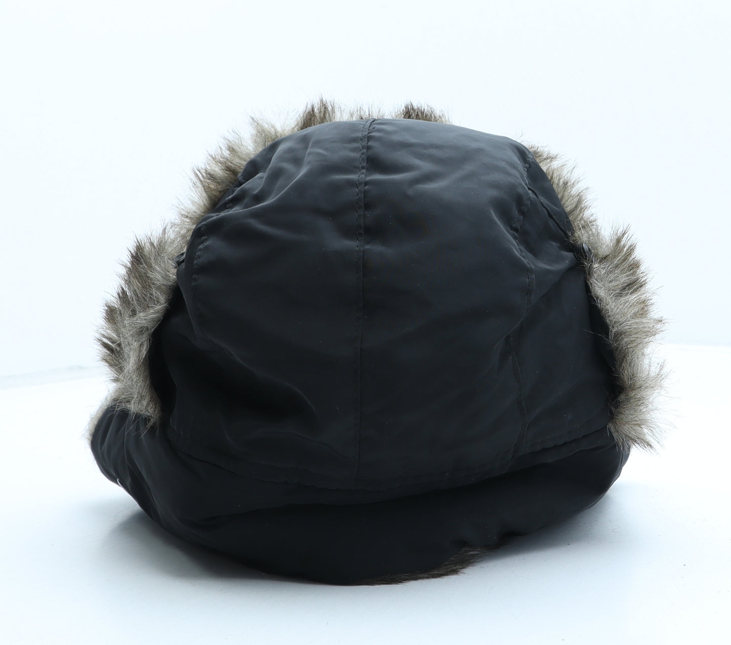 Preworn Womens Black Polyester Trapper Hat One Size