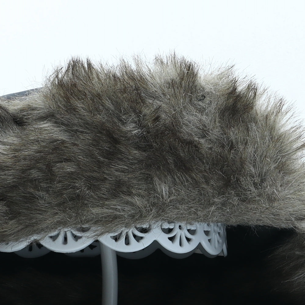 Preworn Womens Black Polyester Trapper Hat One Size