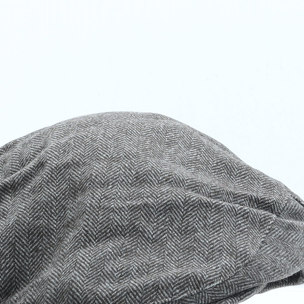 Failsworth Mens Brown Herringbone Wool Flat Cap Size 7 1/2