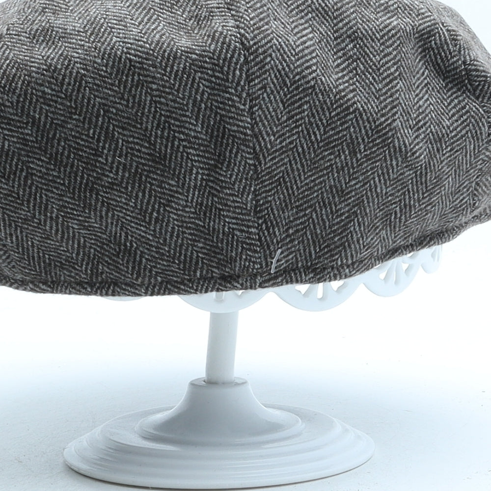 Failsworth Mens Brown Herringbone Wool Flat Cap Size 7 1/2