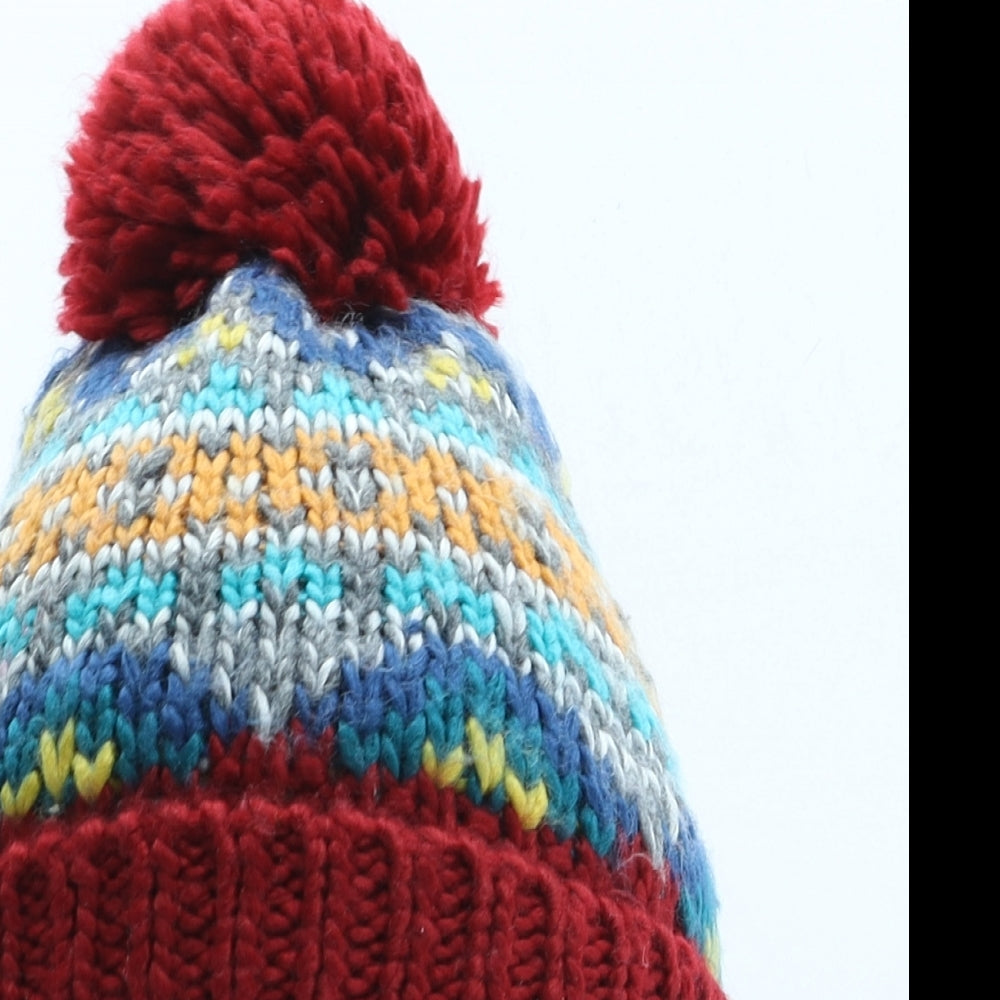 NEXT Boys Multicoloured Geometric Acrylic Bobble Hat One Size