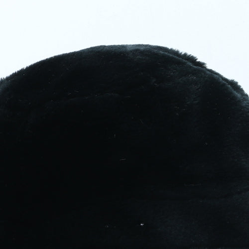 Preworn Womens Black Polyester Bucket Hat One Size - Faux Fur