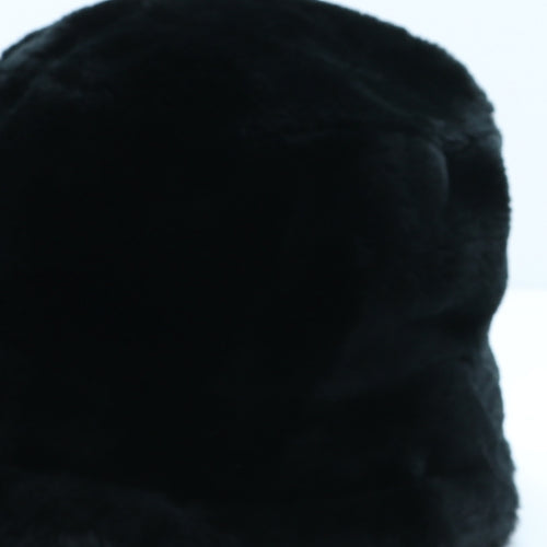 Preworn Womens Black Polyester Bucket Hat One Size - Faux Fur