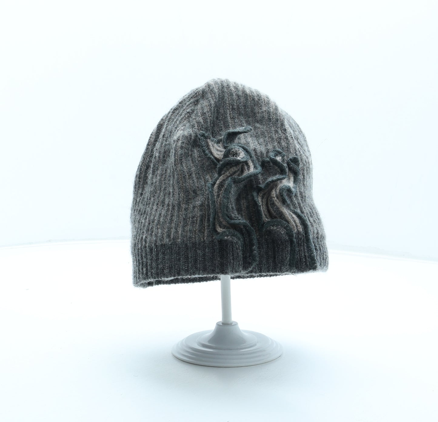 Nicky Thomson Womens Brown Wool Beanie One Size