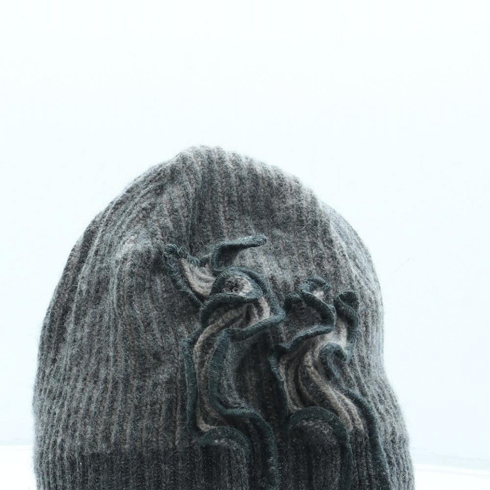 Nicky Thomson Womens Brown Wool Beanie One Size