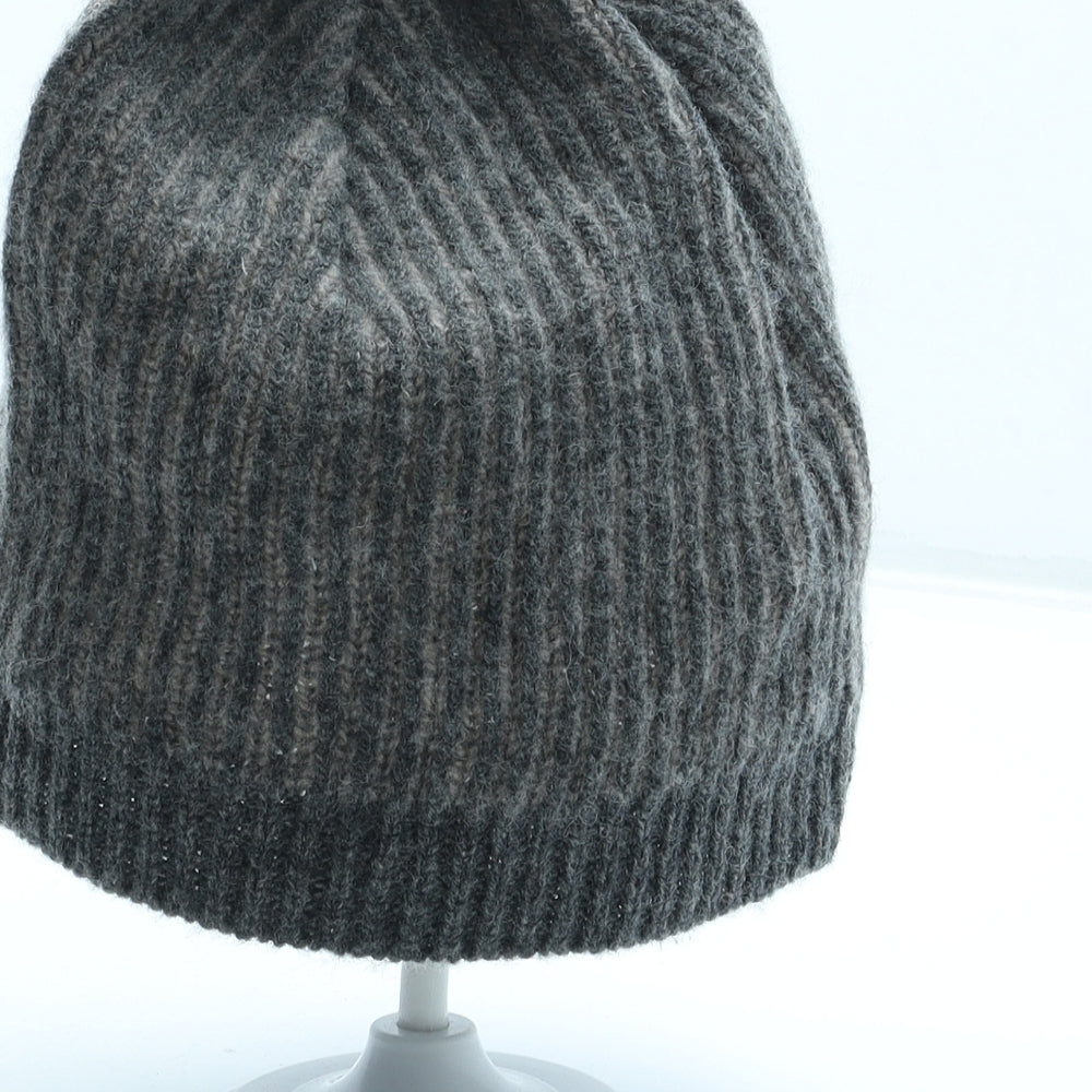 Nicky Thomson Womens Brown Wool Beanie One Size