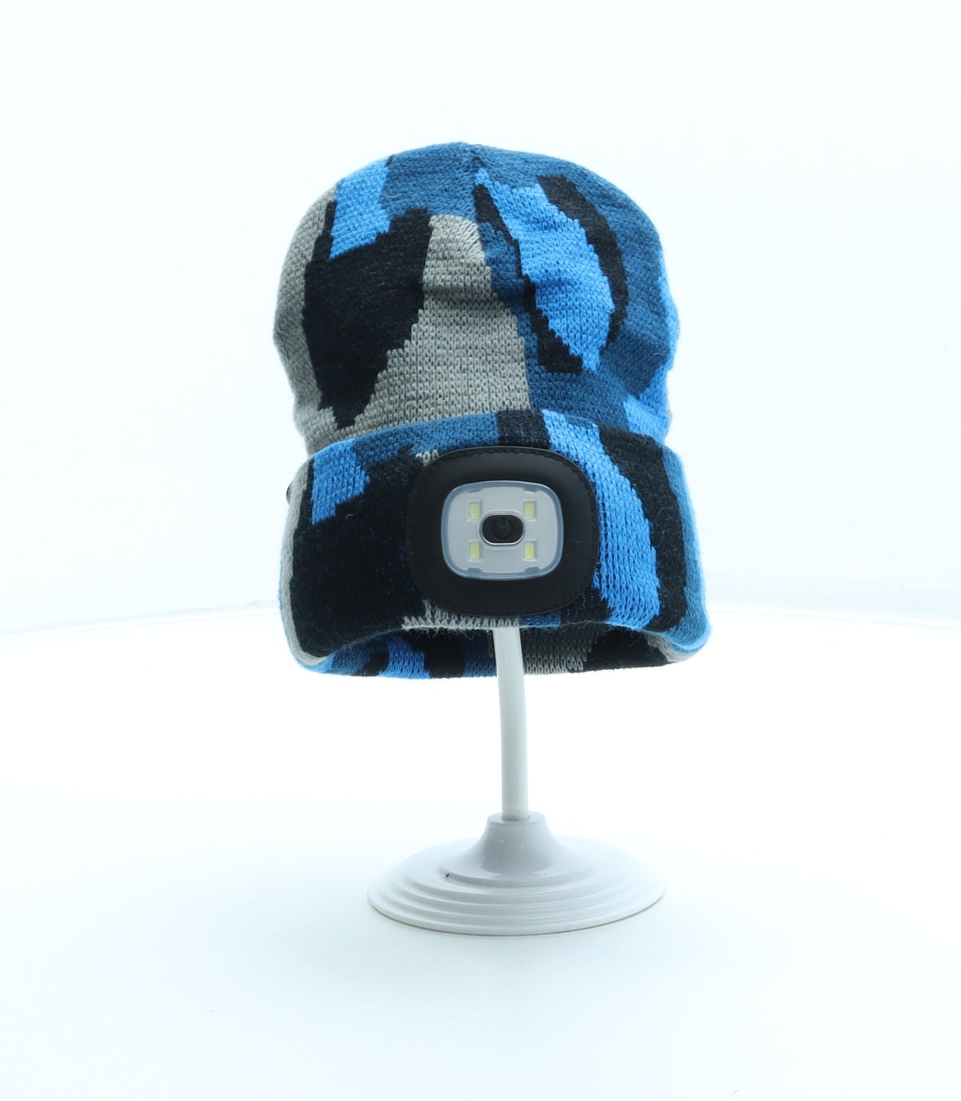 Summit Outdoor Boys Blue Camouflage Acrylic Beanie One Size - Torch Headband