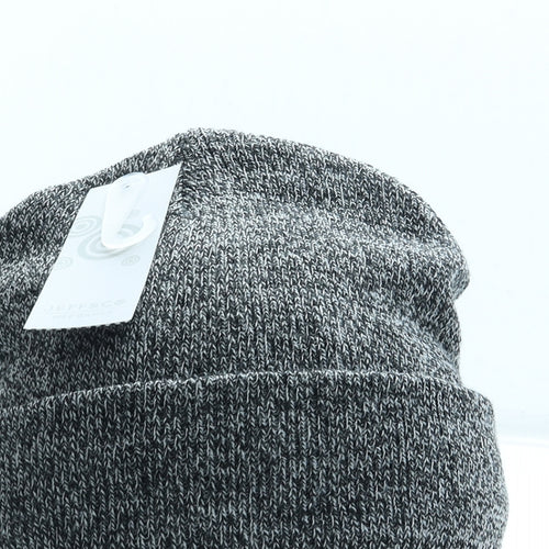 Jeff&Co Mens Grey Acrylic Beanie One Size