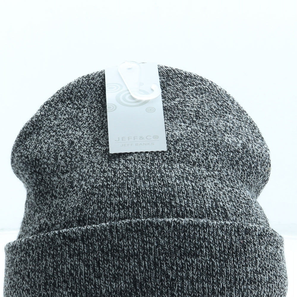 Jeff&Co Mens Green Acrylic Beanie One Size