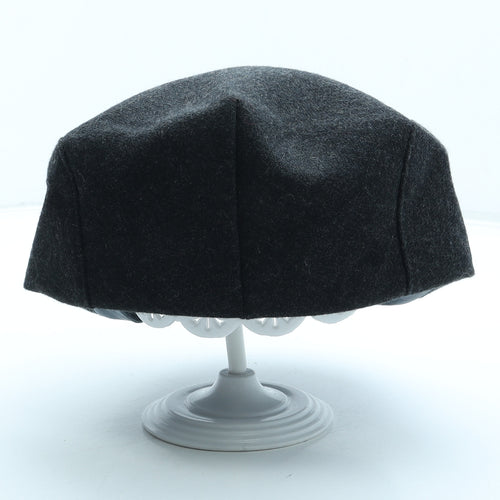 Yupoong Mens Grey Polyester Flat Cap Size 7 1/4