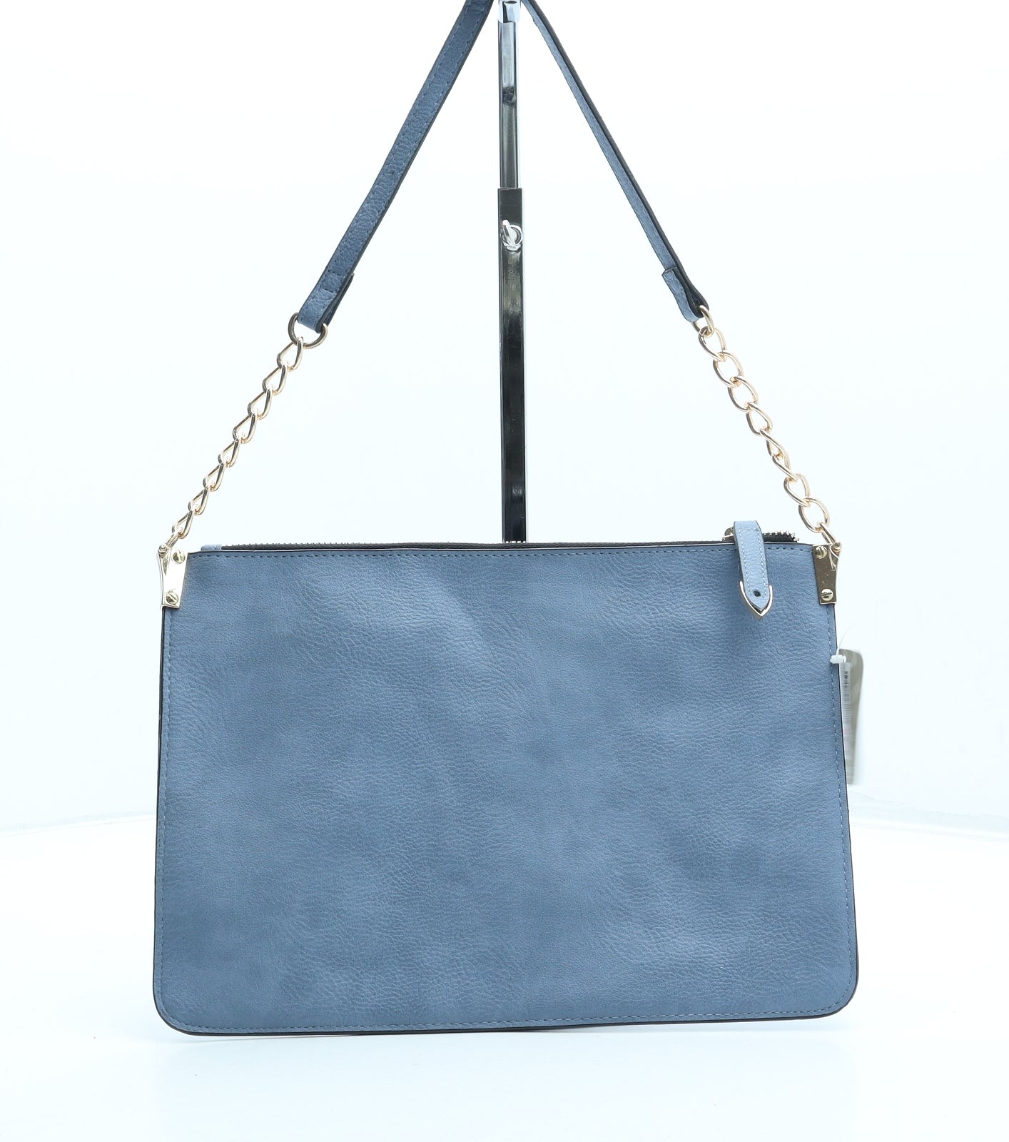 Accessorize Womens Blue Polyester Crossbody Size Medium - Chain Detail