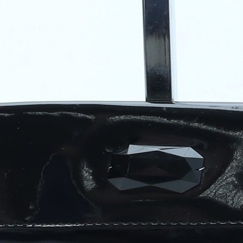 Preworn Womens Black PVC Clutch Size Small