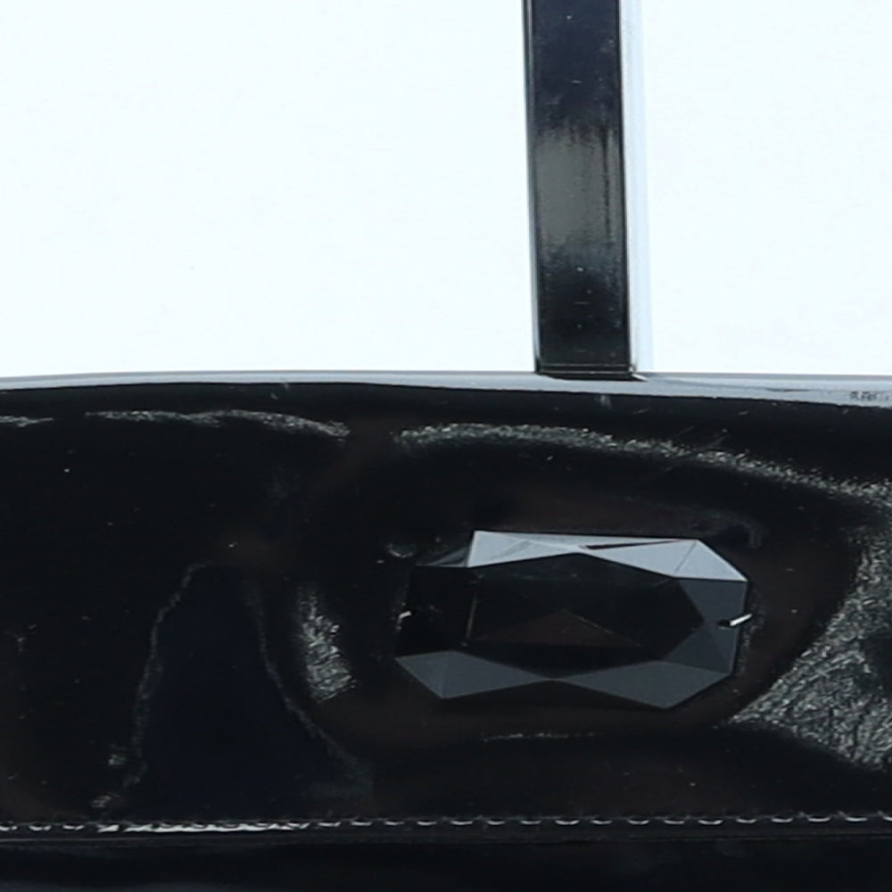 Preworn Womens Black PVC Clutch Size Small