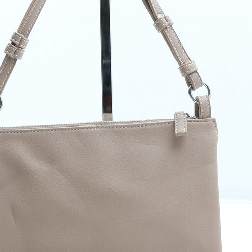 David Jones Womens Pink Polyester Shoulder Bag Size Small
