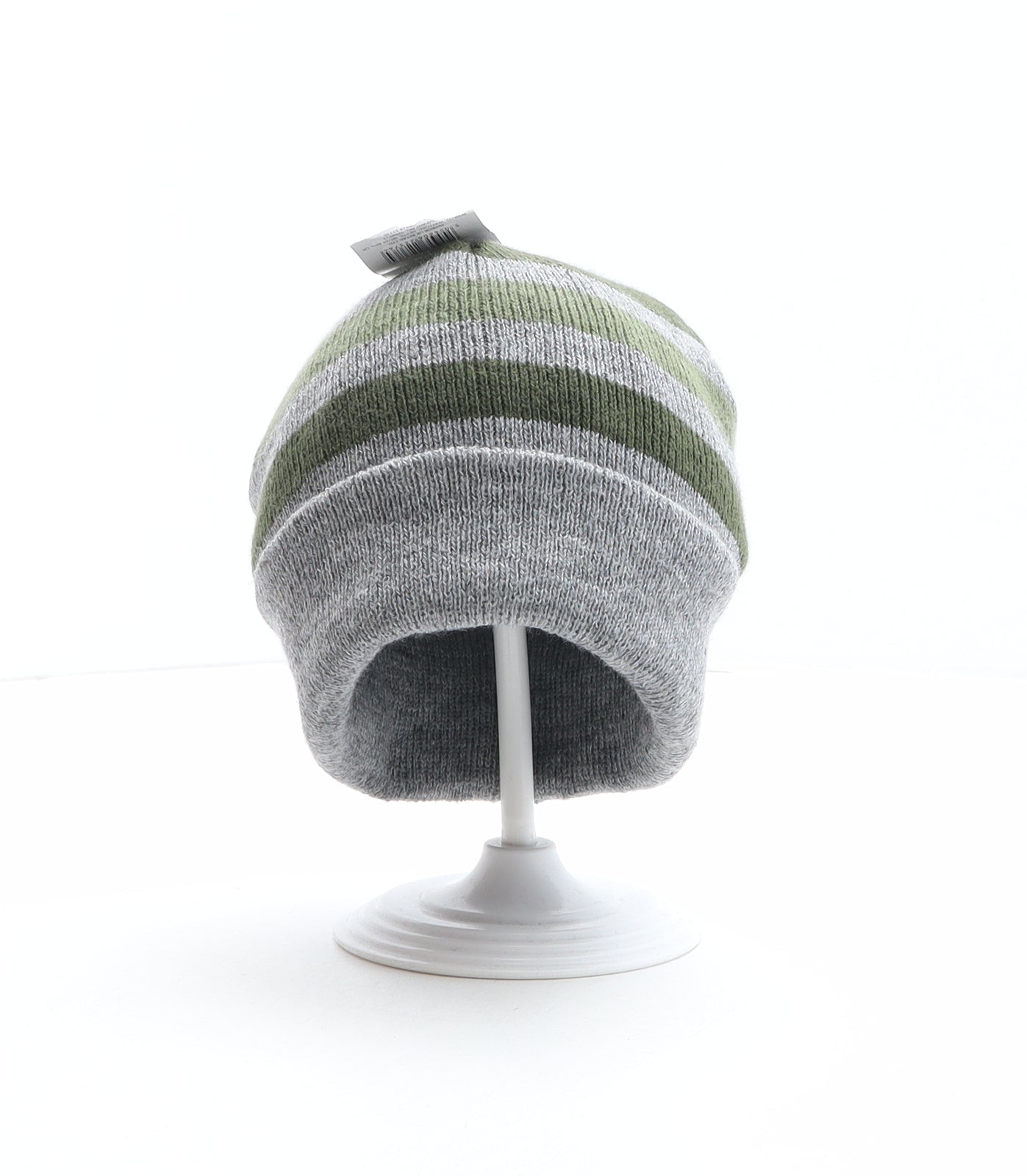 PEP&CO Boys Multicoloured Striped Acrylic Beanie One Size