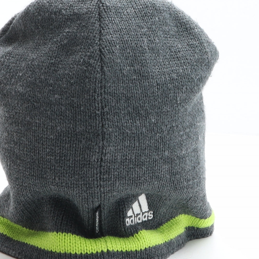 adidas Mens Multicoloured Striped Acrylic Beanie One Size