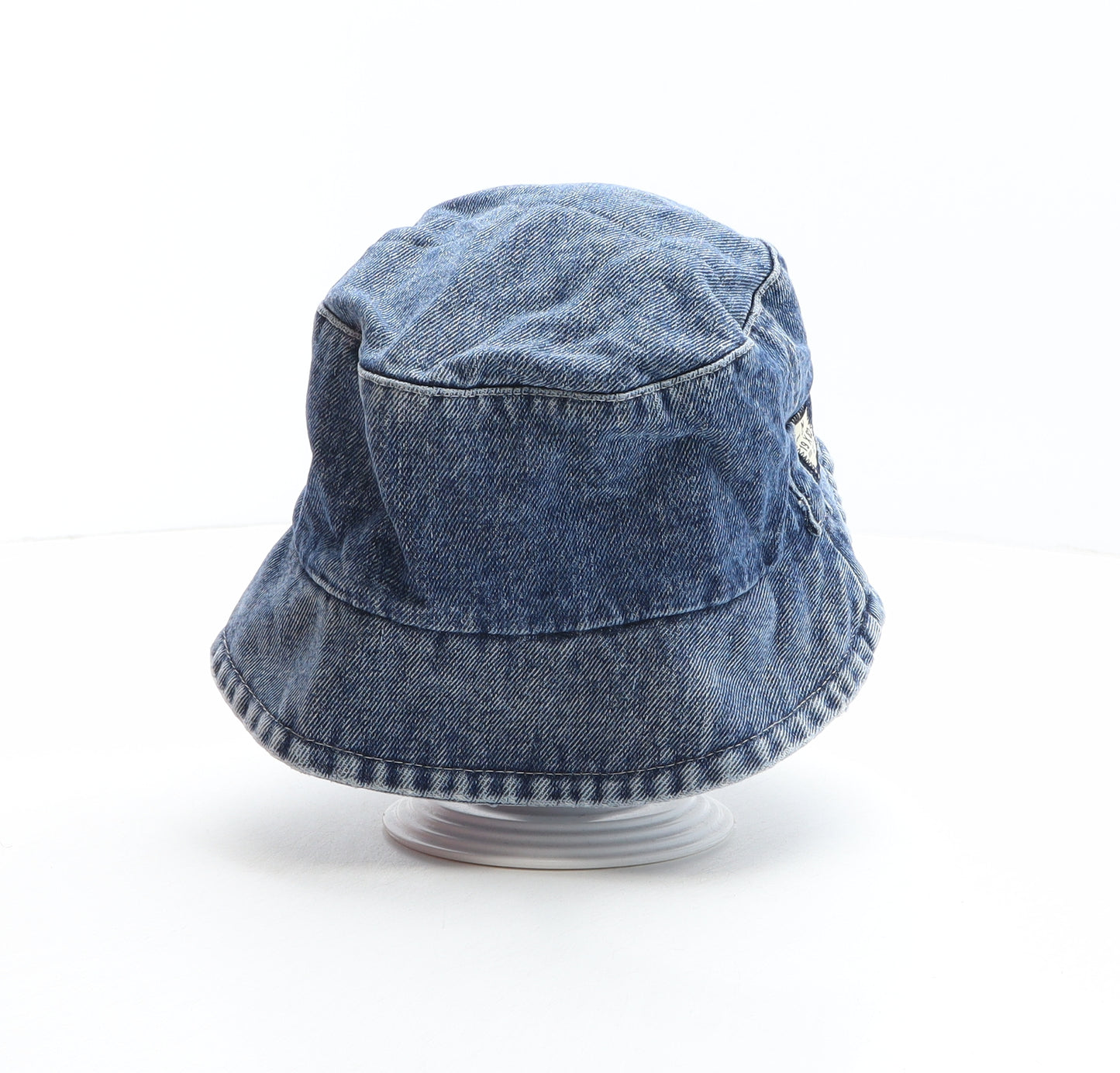 NEXT Girls Blue 100% Cotton Bucket Hat One Size - Star Detail