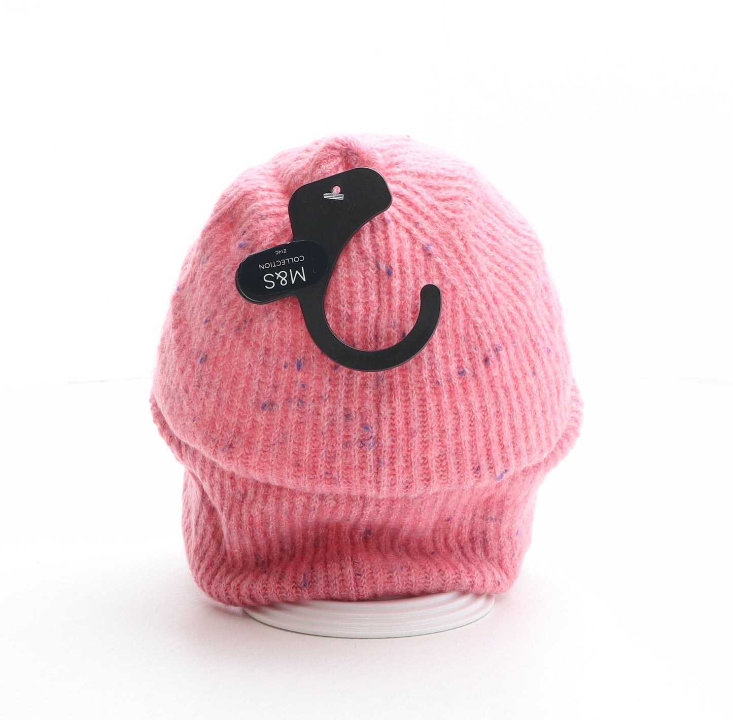 Marks and Spencer Womens Pink Acrylic Beanie One Size