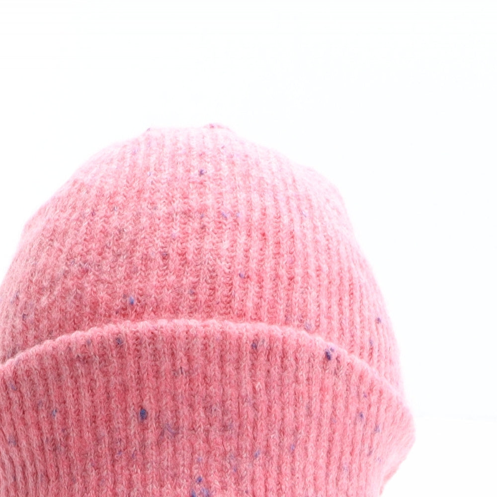 Marks and Spencer Womens Pink Acrylic Beanie One Size