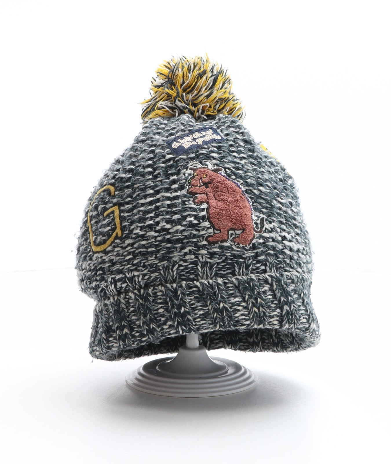 TU Boys Blue Acrylic Bobble Hat One Size - The Gruffalo