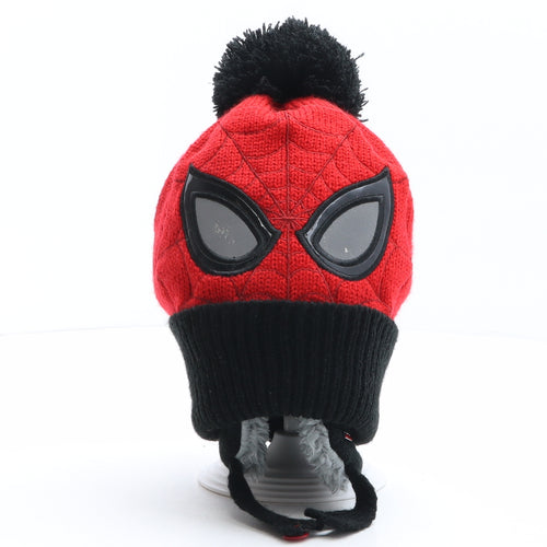 Primark Boys Multicoloured Colourblock Acrylic Bonnet Size S - Marvel, Avengers, Spiderman, Reflective
