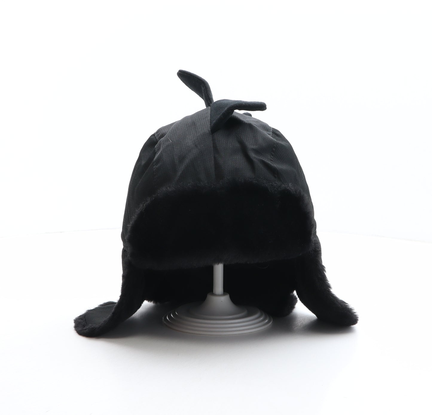 NEXT Boys Black Polyester Trapper Hat One Size - Dinosaur spikes design