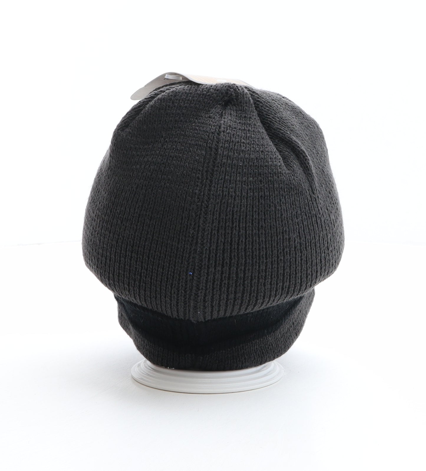 Mens Beanie Hats Mens Grey Acrylic Beanie One Size