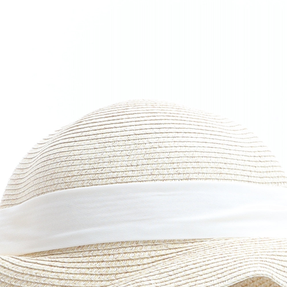 F&F Womens Beige Paper Sun Hat One Size