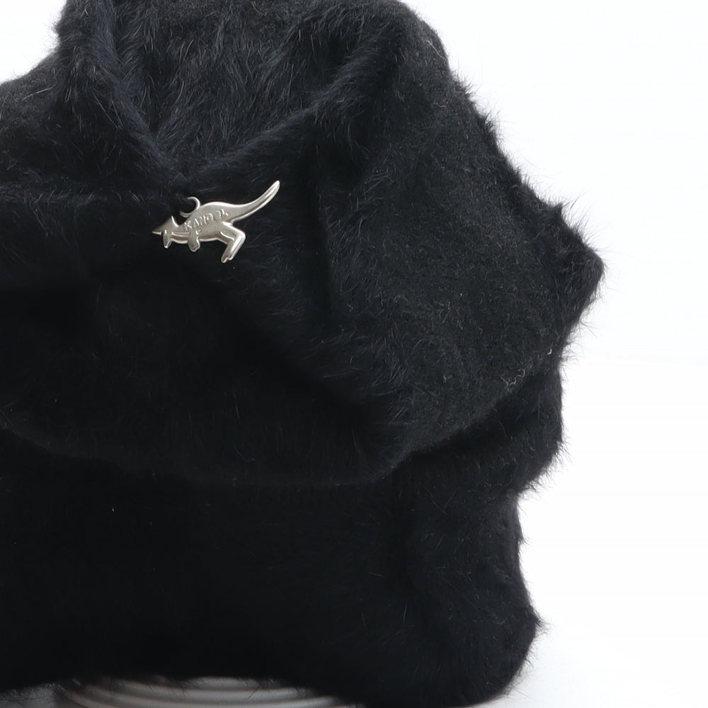 Kangol Womens Black Wool Beanie One Size