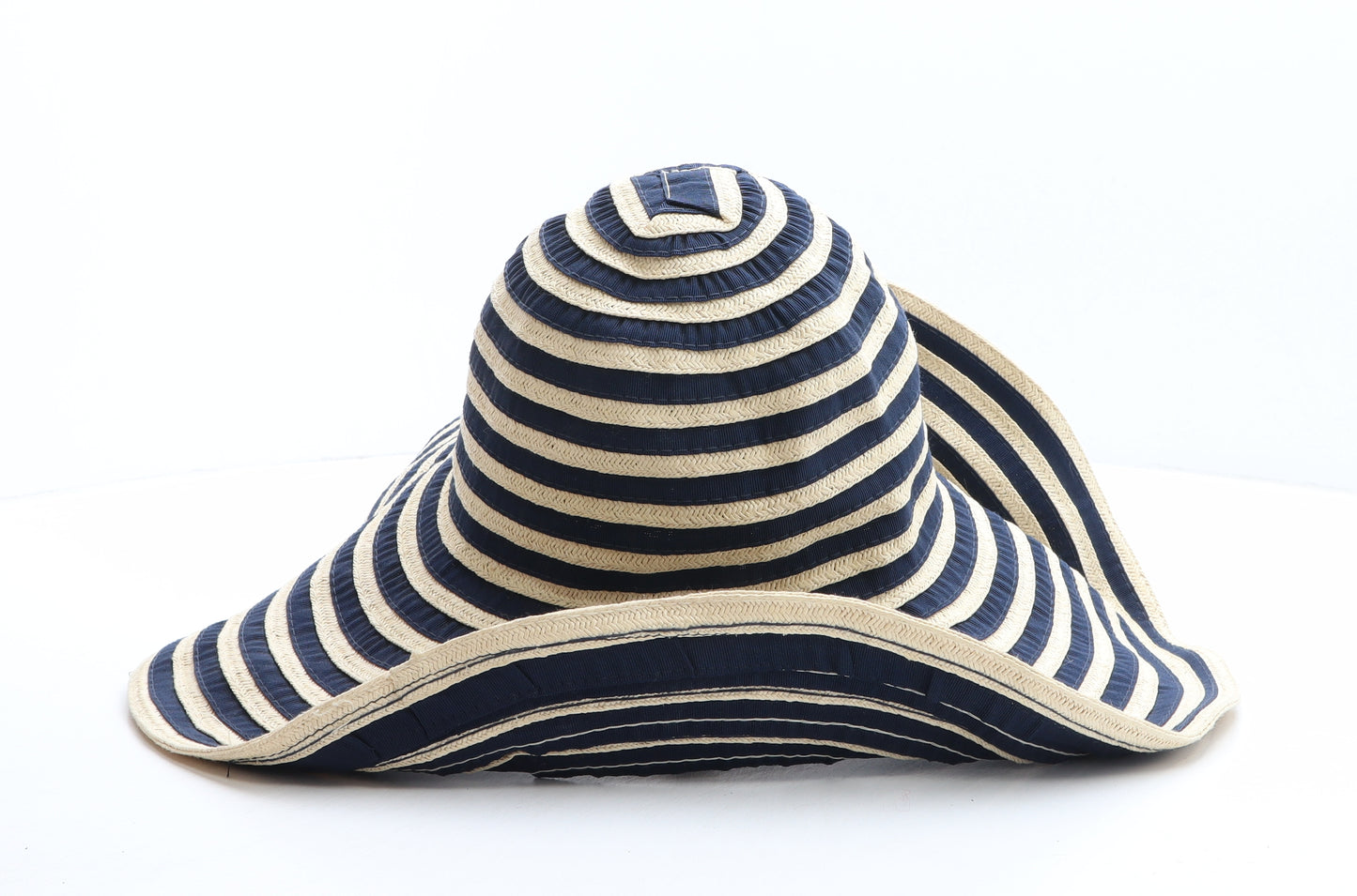 Gap Womens Multicoloured Striped Paper Sun Hat Size S