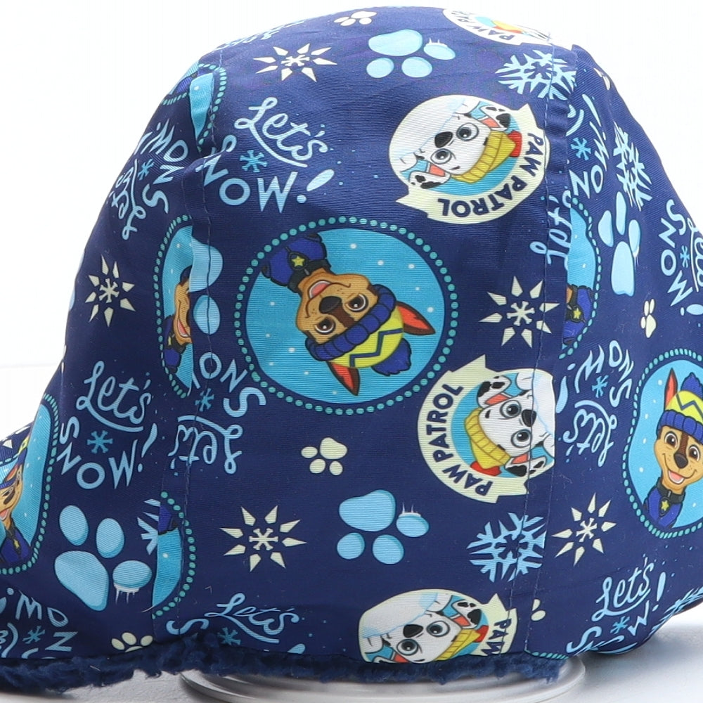 George Boys Blue Geometric Polyester Trapper Hat One Size - Paw patrol
