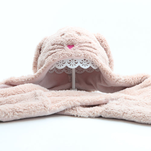 F&F Girls Pink Polyester Bonnet Size L - Bunny design