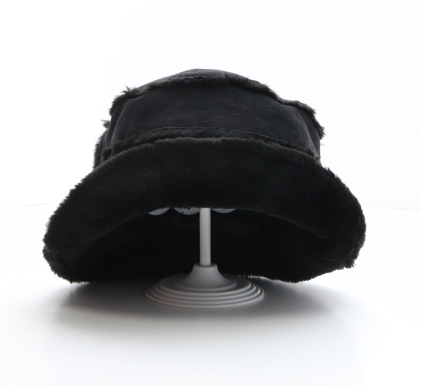 Accessorize Womens Black Acrylic Bucket Hat One Size