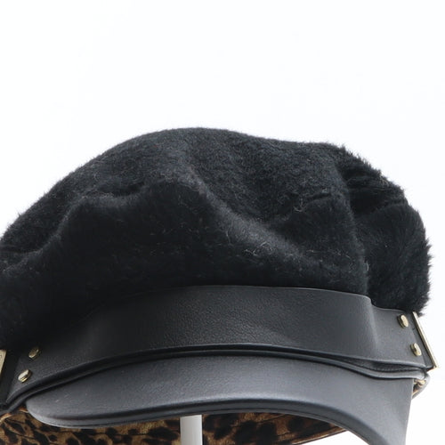 River Island Womens Black Polyester Peaked Cap One Size
