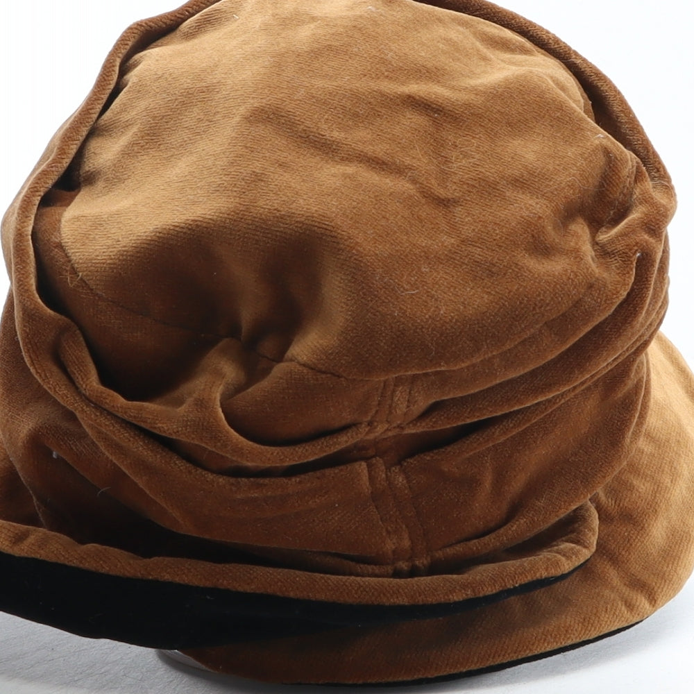 Encore Womens Brown Polyester Cloche One Size