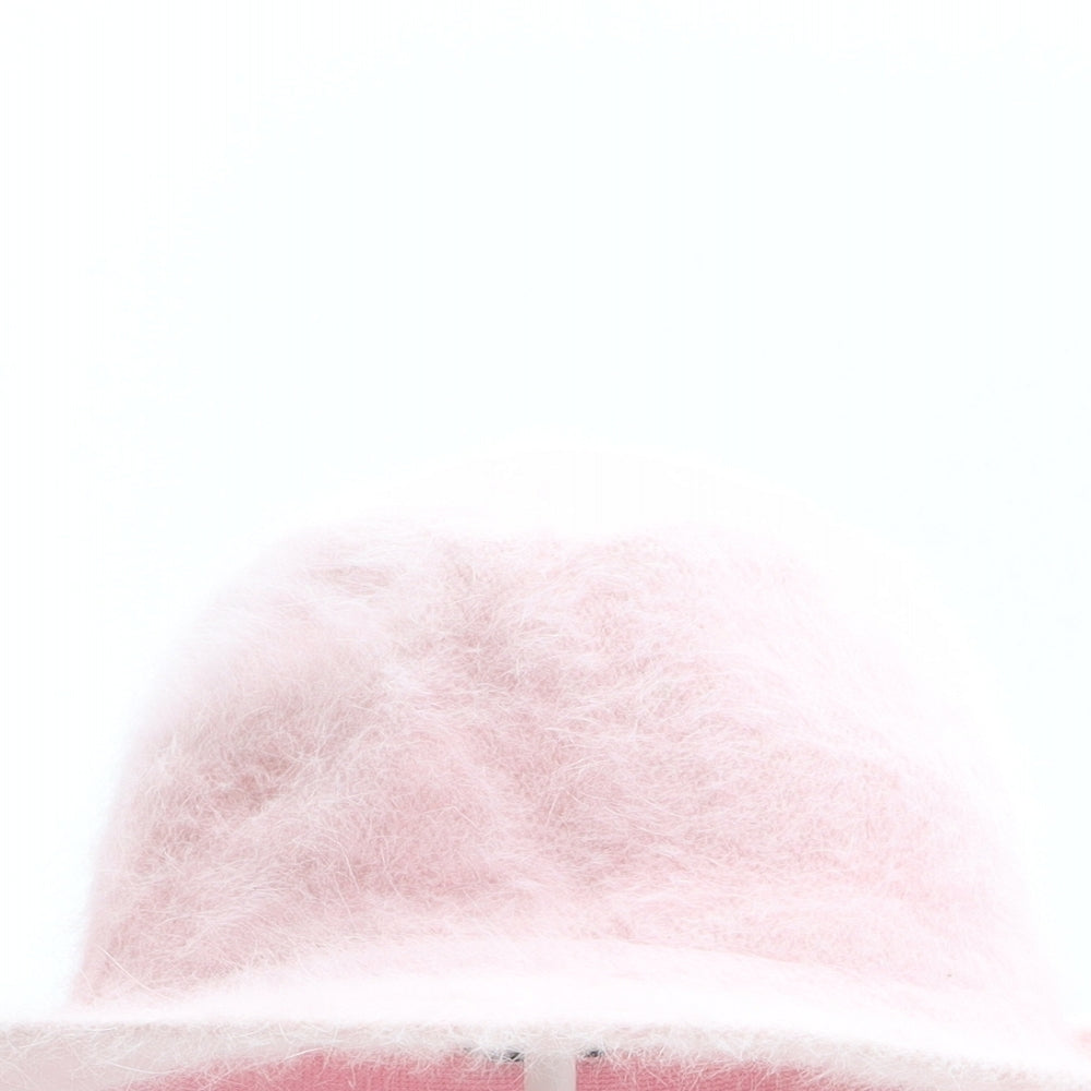 Preworn Womens Pink Angora Trilby One Size