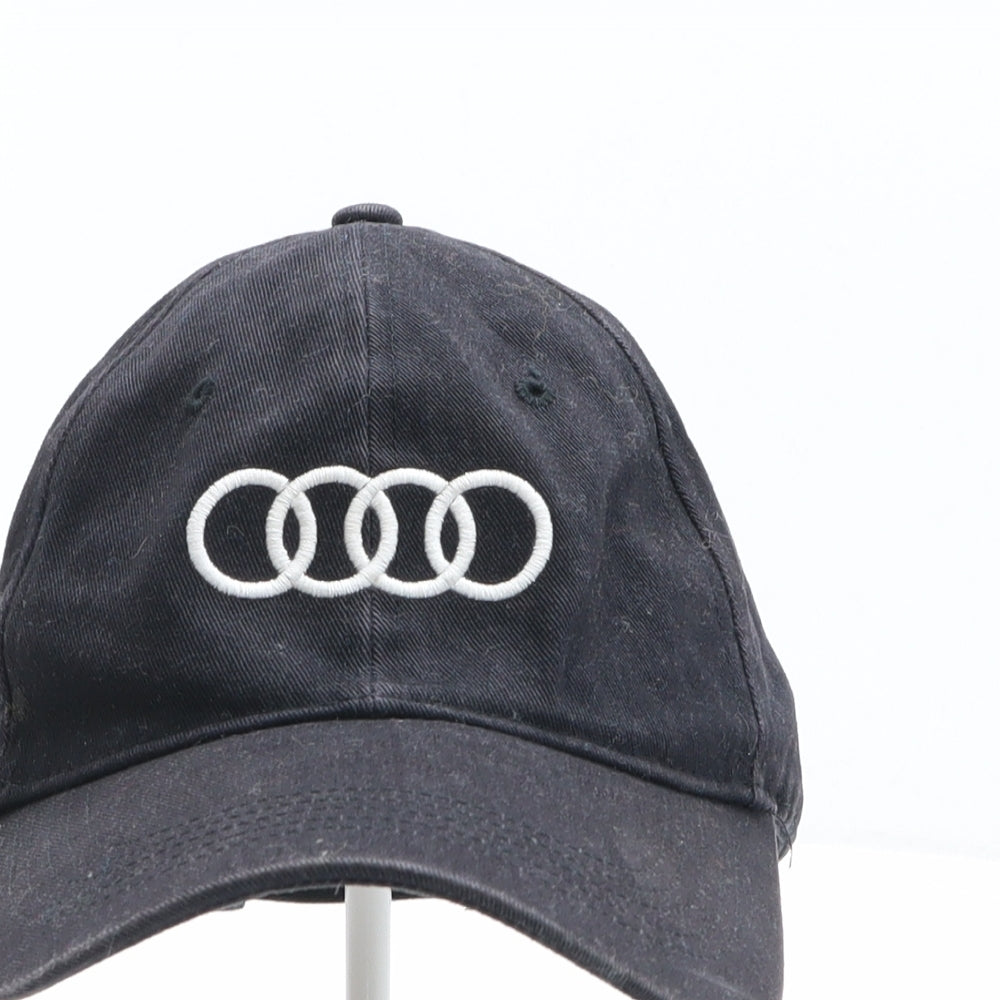 Audi Mens Black Cotton Baseball Cap One Size
