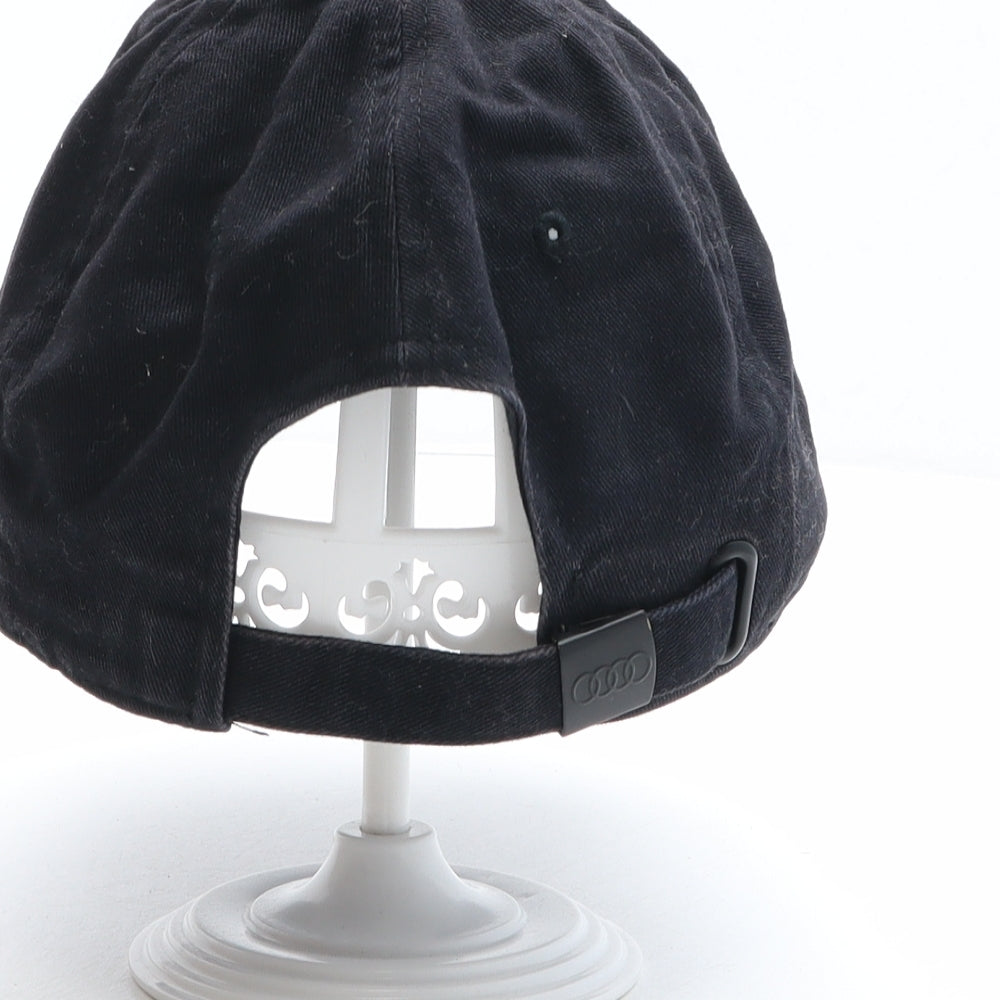 Audi Mens Black Cotton Baseball Cap One Size