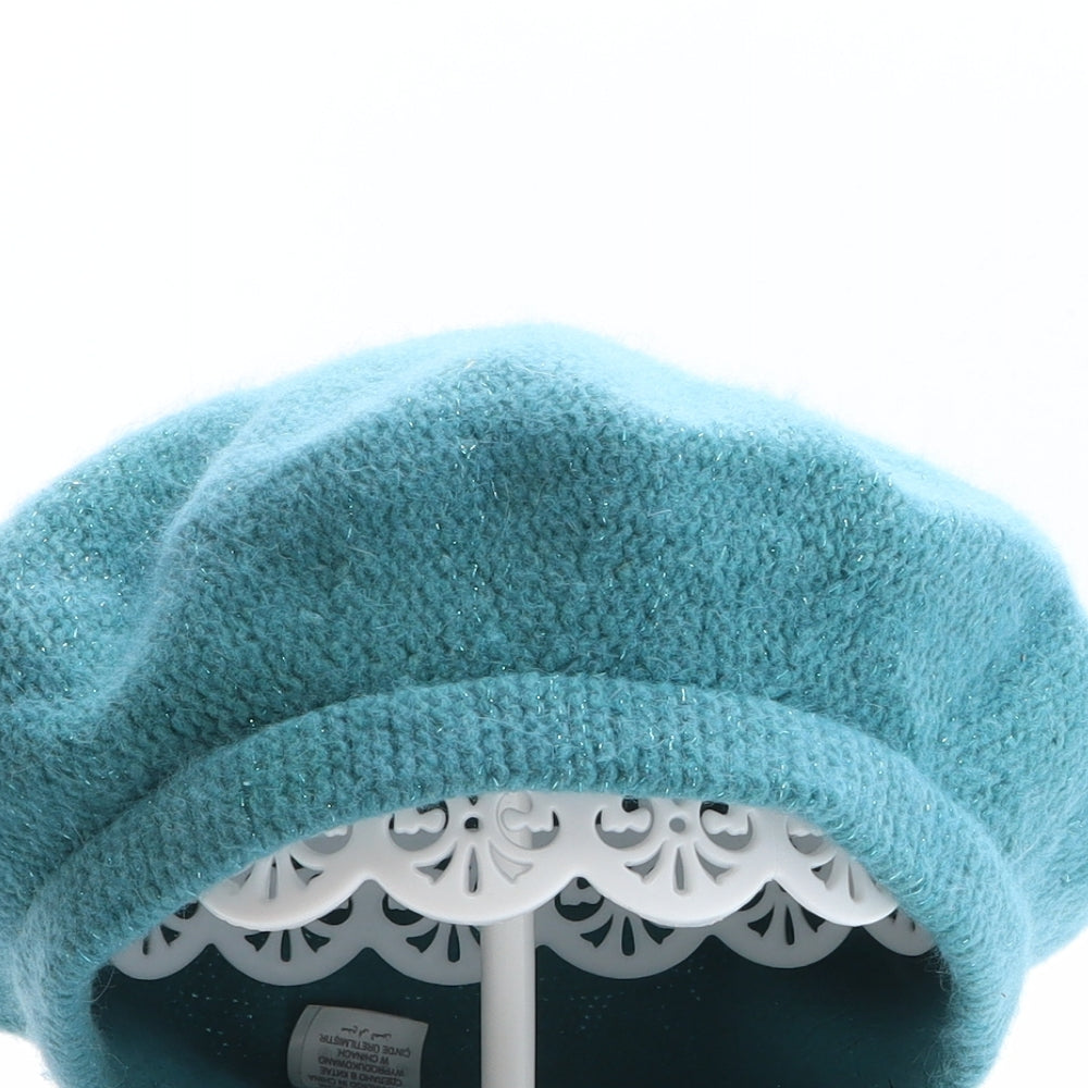 New Look Womens Blue Nylon Beret One Size