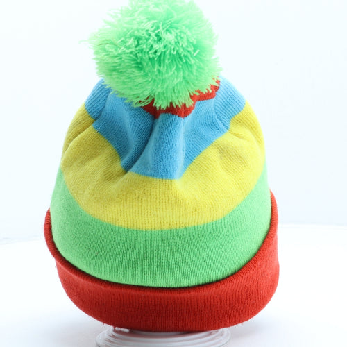 NEVICA Mens Multicoloured Striped Acrylic Beanie One Size