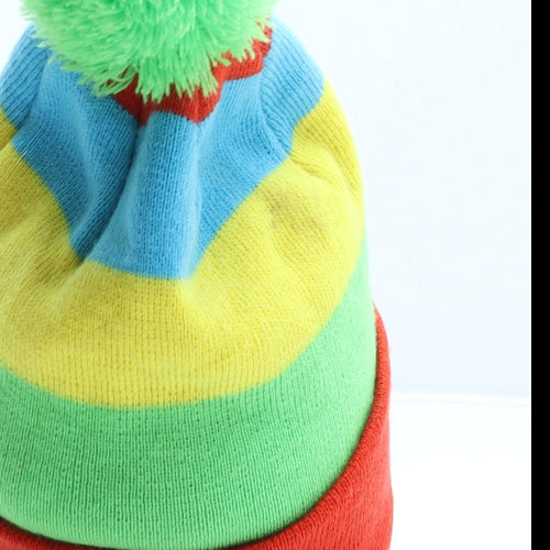 NEVICA Mens Multicoloured Striped Acrylic Beanie One Size